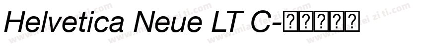 Helvetica Neue LT C字体转换